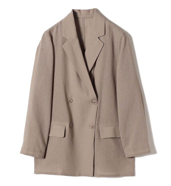 SHIPS Colors 「《一部追加予約》SHIPS Colors:〈手洗い可能〉シアー リネンライク ダブルジャケット◆」|テーラードジャケット|