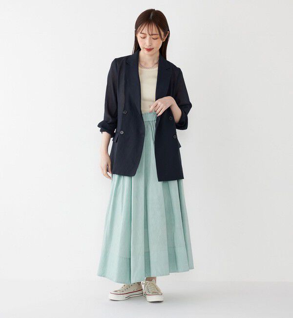 SHIPS Colors 「《一部追加予約》SHIPS Colors:〈手洗い可能〉シアー リネンライク ダブルジャケット◆」|テーラードジャケット|