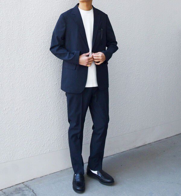 SHIPS any「SHIPS any:〈通気性/遮熱〉CALCULO サマー トロピカル セットアップ スーツ◇」|スーツ|ネイビー