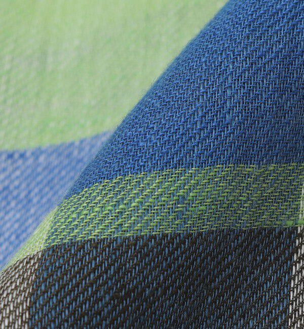 SHIPS「MARCEL LASSANCE: リネン チェック ストール」|ストール|