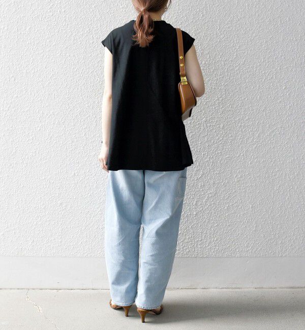 SHIPS any「《一部追加予約》SHIPS any:〈接触冷感/汗染み防止加工/洗濯機可能〉Aライン フレンチスリーブ TEE」|Tシャツ・カットソー|