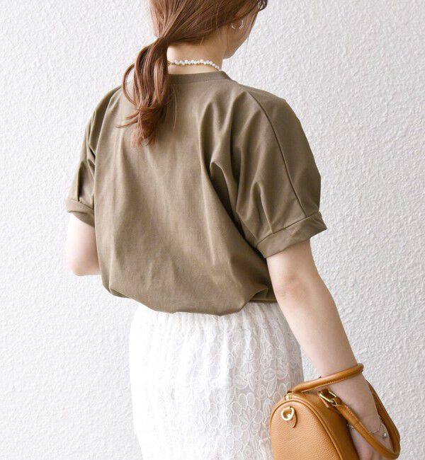 SHIPS any「SHIPS any:〈UVカット/接触冷感/吸水速乾/洗濯機可能〉USAコットン ツイスト TEE」|Tシャツ・カットソー|