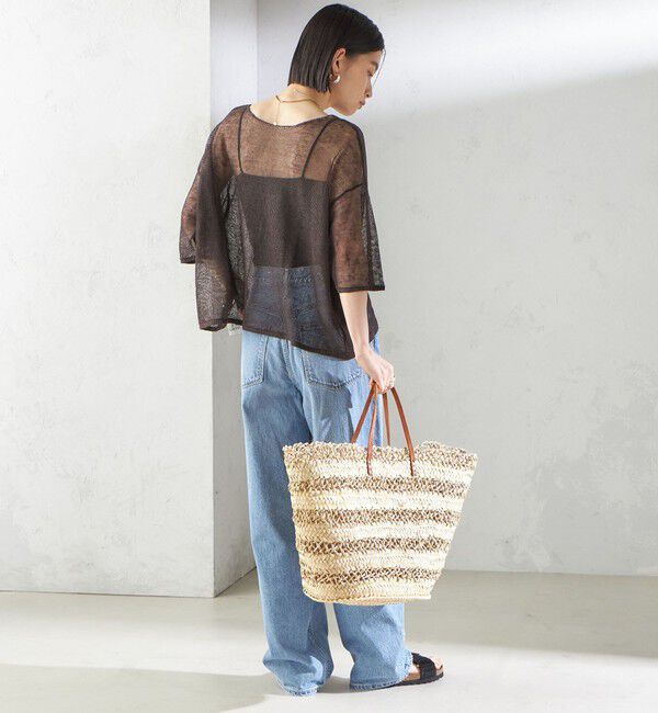 SHIPS for women「〈手洗い可能〉イタリアン シアー リネン プルオーバー」|ニット・セーター|