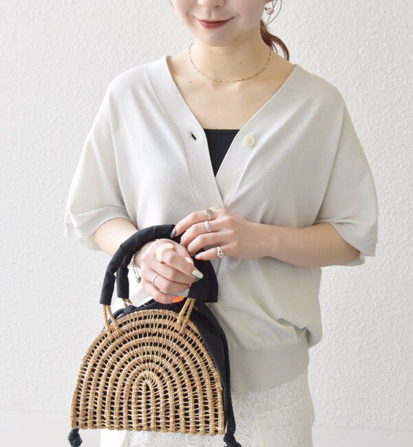 SHIPS any「SHIPS any:〈接触冷感/手洗い可能〉Vネック ドルマン ミディ カーディガン」|カーディガン|