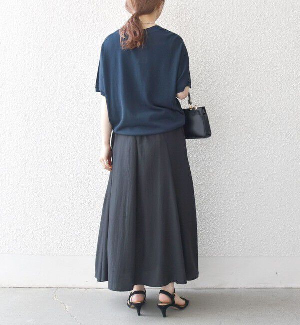 SHIPS any「SHIPS any:〈接触冷感/手洗い可能〉Vネック ドルマン ミディ カーディガン」|カーディガン|