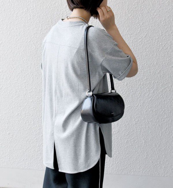 SHIPS any「SHIPS any:〈接触冷感/汗染み防止加工/洗濯機可能〉スリット ルーズ チュニック TEE」|Tシャツ・カットソー|