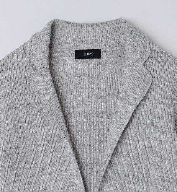 SHIPS「SHIPS: 14ゲージ リネン ニット 2ボタン ジャケット」|その他|