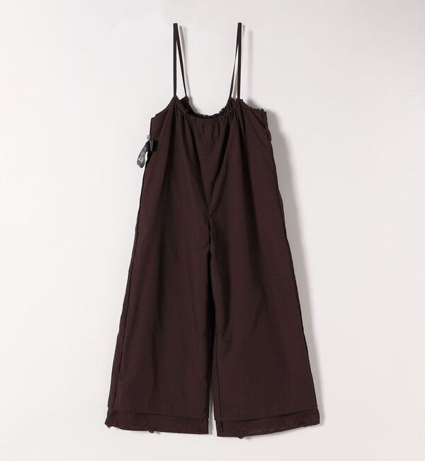 SHIPS any「SHIPS any:〈手洗い可能〉3D フラワー エンブロイダリー ギャザー サロペット」|オールインワン|