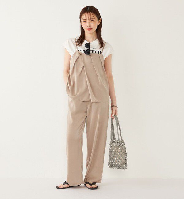 SHIPS Colors 「SHIPS Colors:〈接触冷感・UVカット〉フレンチスリーブ ロゴ Tシャツ◇」|Tシャツ・カットソー|