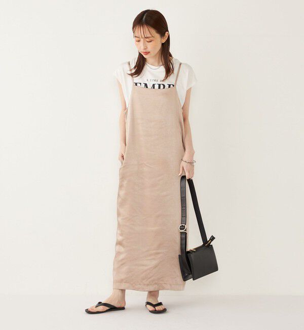 SHIPS Colors 「SHIPS Colors:〈接触冷感・UVカット〉フレンチスリーブ ロゴ Tシャツ◇」|Tシャツ・カットソー|