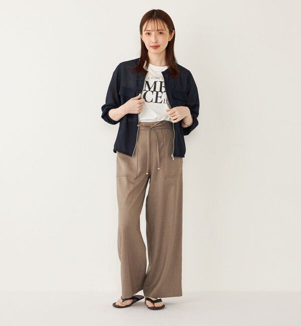 SHIPS Colors 「SHIPS Colors:〈接触冷感・UVカット〉フレンチスリーブ ロゴ Tシャツ◇」|Tシャツ・カットソー|