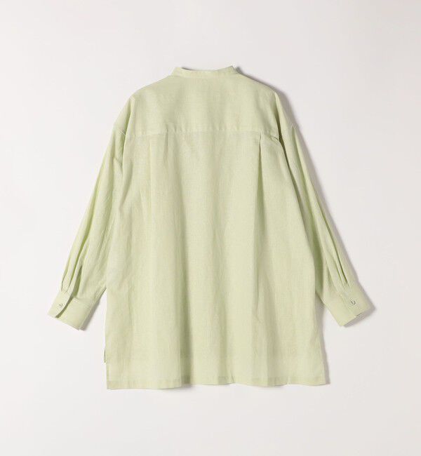 SHIPS any「SHIPS any:〈洗濯機可能〉リネン ミックス スタンドカラー ポケット シャツ 25SS 2」|シャツ・ブラウス|