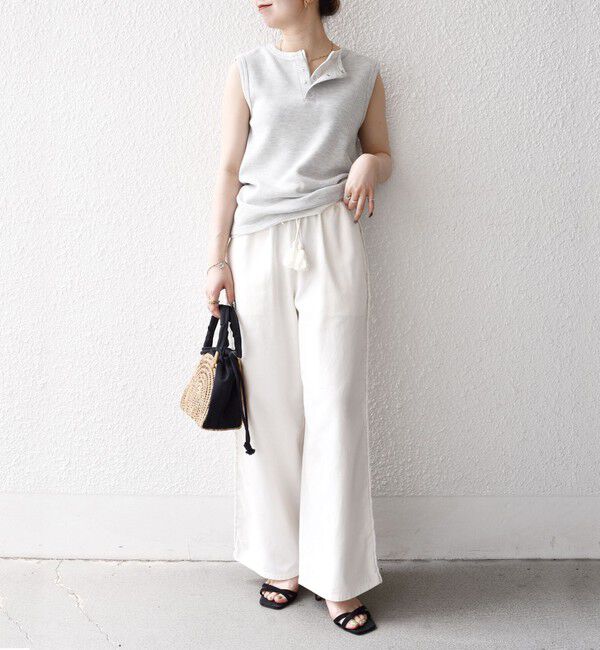 SHIPS any「bon_meur:〈手洗い可能〉ブレイド ロープ デザイン タッセル ワイド パンツ」|その他|