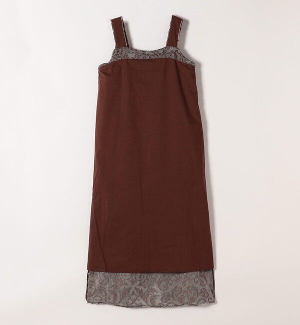 SHIPS any「SHIPS any:〈手洗い可能〉メッシュ ジャカード ギャザー Iライン ワンピース」|ワンピース|