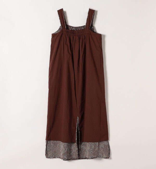 SHIPS any「SHIPS any:〈手洗い可能〉メッシュ ジャカード ギャザー Iライン ワンピース」|ワンピース|