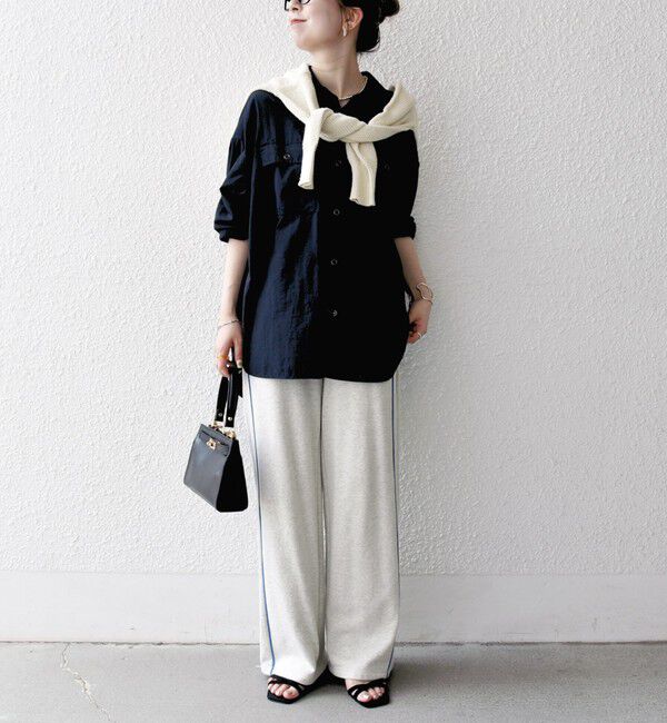 SHIPS any「SHIPS any:〈多機能/洗濯機可能〉ナイロン タスラン ポケット ビッグ シャツ」|シャツ・ブラウス|