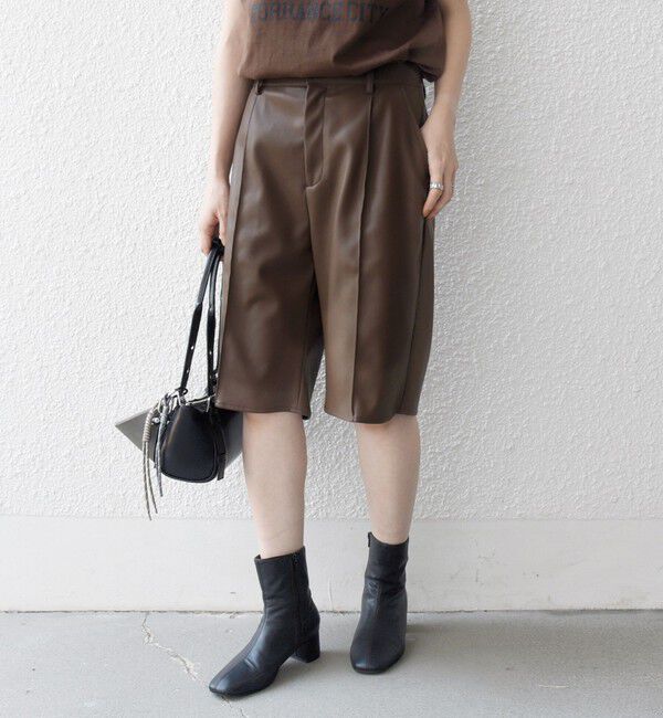 SHIPS any「SHIPS any: センター ピンタックライン ハーフパンツ」|その他|