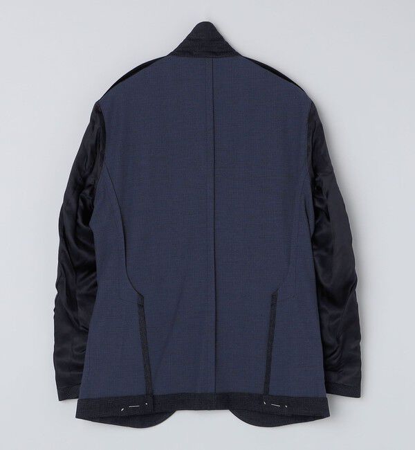 SHIPS「SHIPS: カネマサファブリック ジャージー プリント ハウンドトゥース ジャケット」|テーラードジャケット|