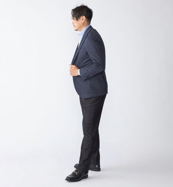 SHIPS「SHIPS: カネマサファブリック ジャージー プリント ハウンドトゥース ジャケット」|テーラードジャケット|