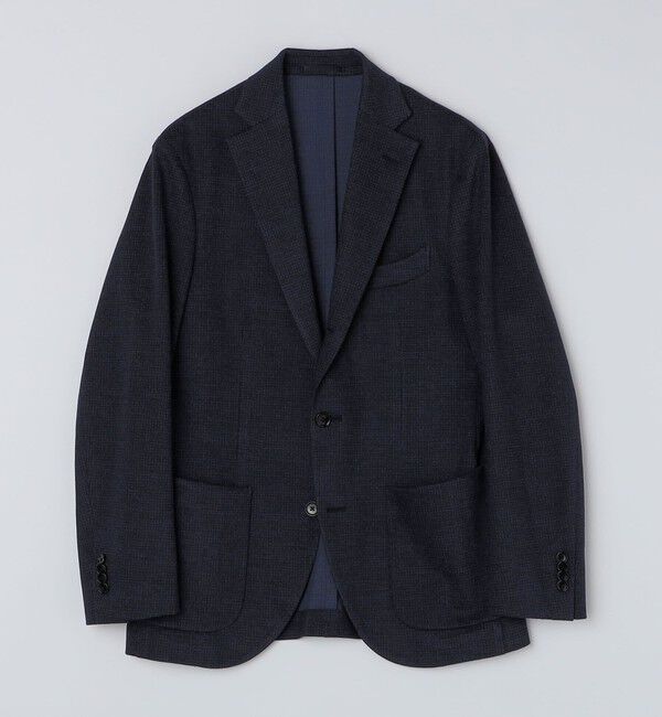 SHIPS「SHIPS: カネマサファブリック ジャージー プリント ハウンドトゥース ジャケット」|テーラードジャケット|