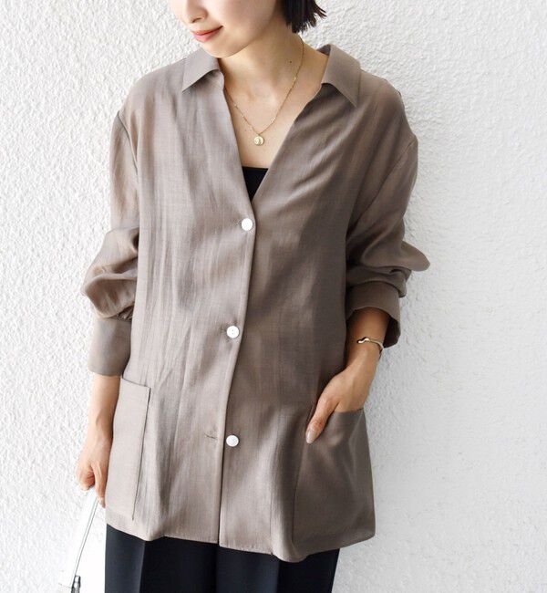 SHIPS for women「〈手洗い可能〉シアー ジャケット 羽織」|その他|ベージュ系