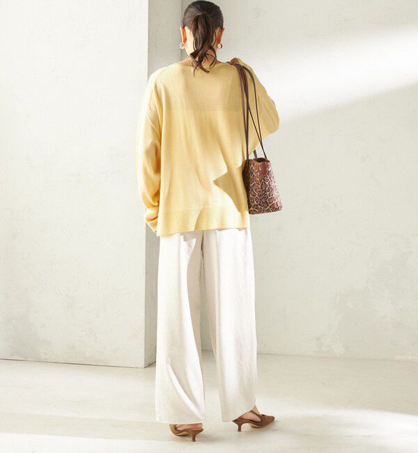 SHIPS for women「〈手洗い可能〉14G ウォッシャブル クルーネック ニット プルオーバー」|ニット・セーター|