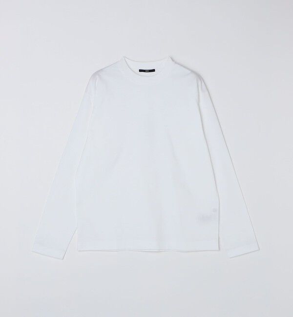 SHIPS「SHIPS: ハイゲージ クルーネック ロングスリーブ Tシャツ」|Tシャツ・カットソー|ホワイト