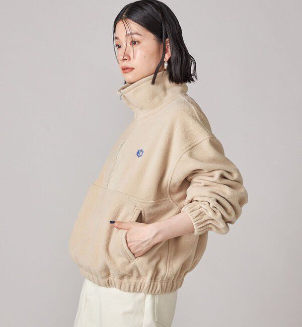 SHIPS for women「SHIPS NINE CASE:〈手洗い可能〉フリース ハーフ ジップ プルオーバー」|その他|