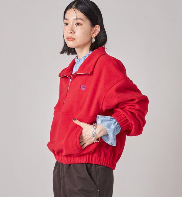 SHIPS for women「SHIPS NINE CASE:〈手洗い可能〉フリース ハーフ ジップ プルオーバー」|その他|