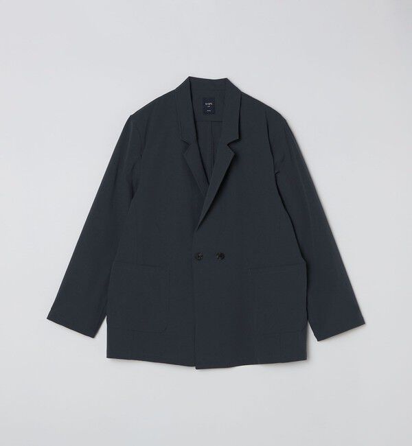 SHIPS Colors 「SHIPS Colors:〈洗濯機可能〉ナイロン ストレッチ ダブル ジャケット(セットアップ可能)」|テーラードジャケット|