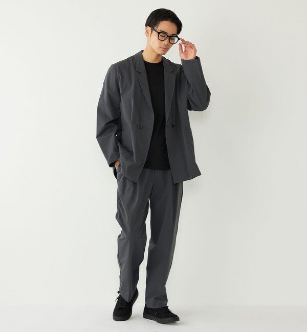 SHIPS Colors 「SHIPS Colors:〈洗濯機可能〉ナイロン ストレッチ ダブル ジャケット(セットアップ可能)」|テーラードジャケット|