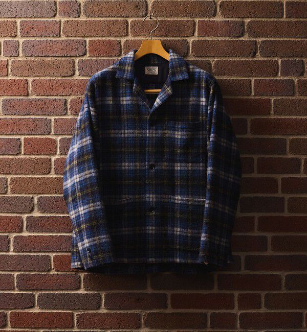 SHIPS「SHIPS: AUTHENTIC シャギー ネル シャツ ジャケット」|その他|ネイビー