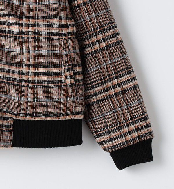 SHIPS Colors 「SHIPS Colors:90～140cm / ボア ボマー ジャケット チェック◇」|ブルゾン・スタジャン|