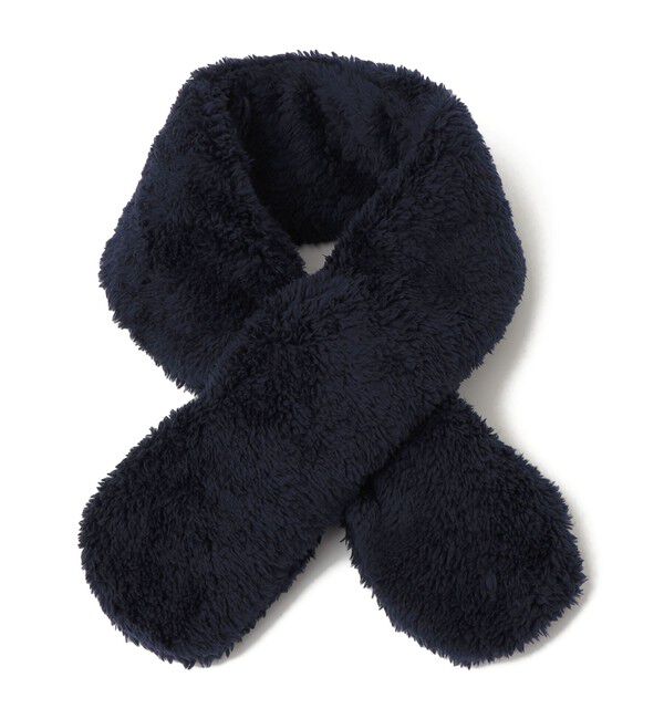 SHIPS KIDS「SHIPS KIDS:もふもふ ボア マフラー」|マフラー|ネイビー