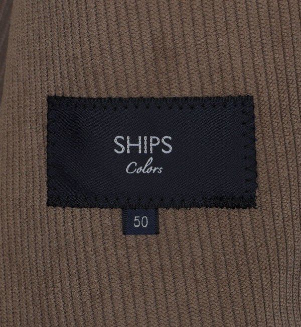 SHIPS Colors 「SHIPS Colors:〈手洗い可能〉コーデュロイ ジャケット(セットアップ対応可能)」|テーラードジャケット|