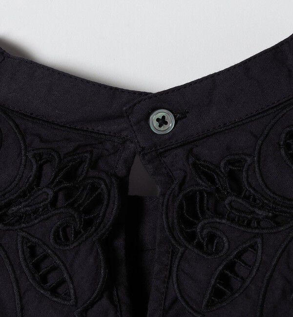 SHIPS any「bon_meur:〈洗濯機可能〉レース ビッグカラー ギャザー パフ シャツワンピース」|ワンピース|