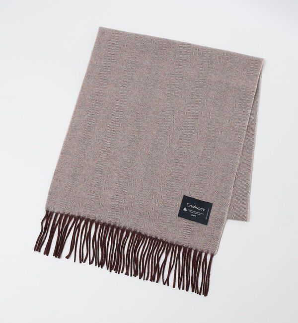 SHIPS「SHIPS: カシミヤ ヘリンボーン リバーシブル マフラー」|ストール|