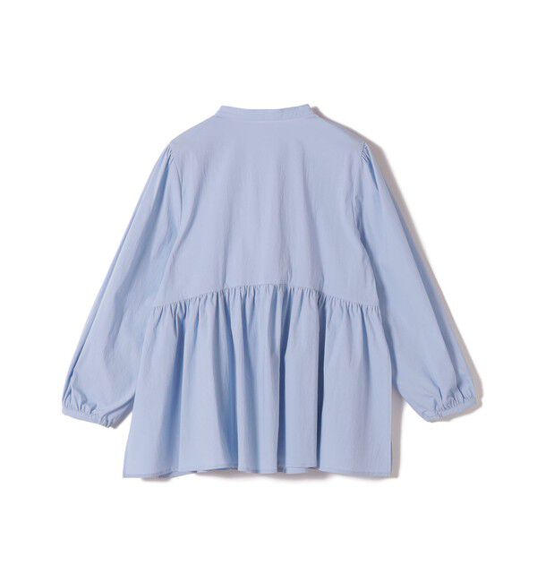 SHIPS for women「【WEB限定】〈手洗い可能〉フリル 刺繍 ペプラム ブラウス」|シャツ・ブラウス|