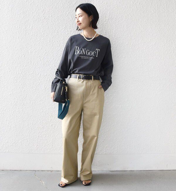 SHIPS for women「ロング スリーブ プリント TEE」|Tシャツ・カットソー|