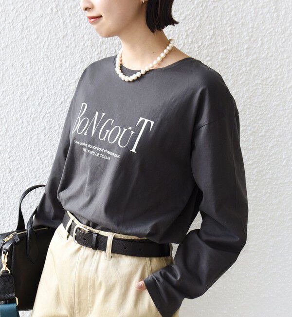 SHIPS for women「ロング スリーブ プリント TEE」|Tシャツ・カットソー|