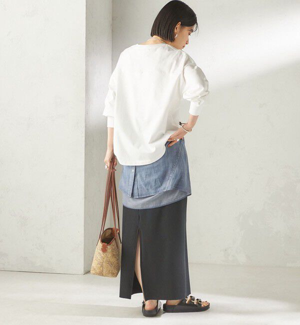 SHIPS for women「【SHIPS別注】81BRANCA: プリント ロングスリーブ TEE」|Tシャツ・カットソー|