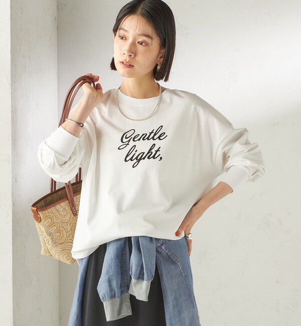 SHIPS for women「【SHIPS別注】81BRANCA: プリント ロングスリーブ TEE」|Tシャツ・カットソー|
