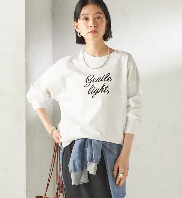 SHIPS for women「【SHIPS別注】81BRANCA: プリント ロングスリーブ TEE」|Tシャツ・カットソー|