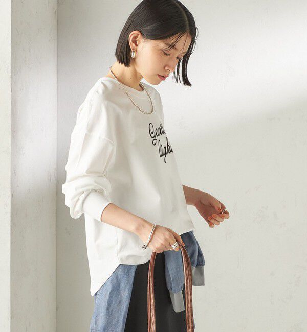 SHIPS for women「【SHIPS別注】81BRANCA: プリント ロングスリーブ TEE」|Tシャツ・カットソー|