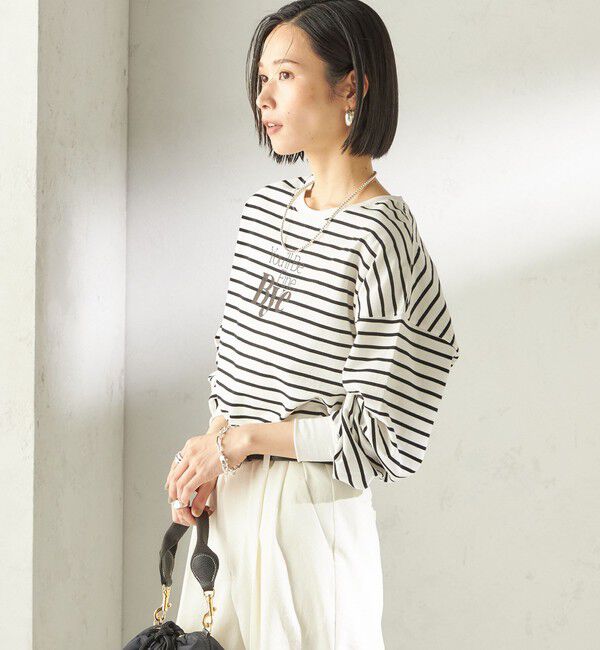 SHIPS for women「【SHIPS別注】81BRANCA: プリント ロングスリーブ TEE」|Tシャツ・カットソー|