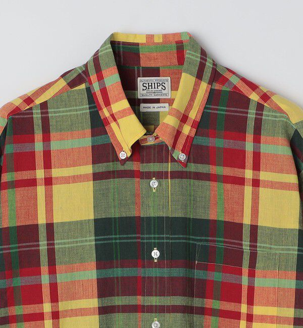SHIPS「SHIPS: AUTHENTIC マドラスチェック ボタンダウン シャツ」|シャツ・ブラウス|