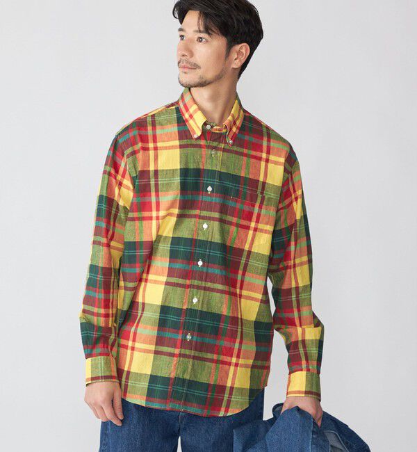 SHIPS「SHIPS: AUTHENTIC マドラスチェック ボタンダウン シャツ」|シャツ・ブラウス|