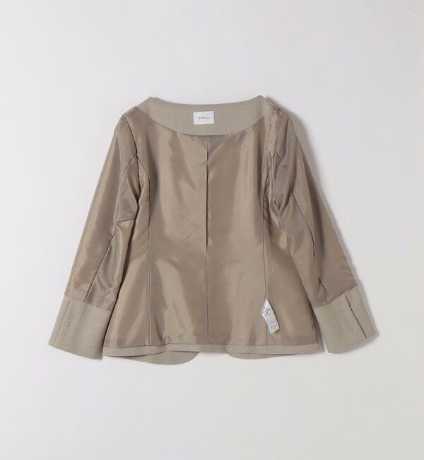 SHIPS any「SHIPS any:〈洗濯機可能〉シャーク ノーカラー ジャケット」|ノーカラージャケット|