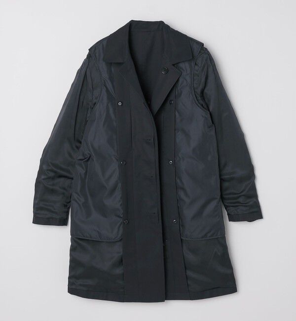 SHIPS「SHIPS: VENTILE(R) コットン ネイビー ステンカラー コート」|ステンカラーコート|