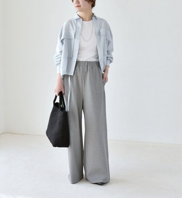 quaranciel「《予約》quaranciel:〈洗濯機可能〉ライト ポンチ ロゴ刺繍 スウェット パンツ」|その他|